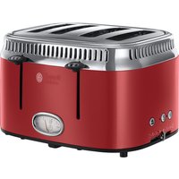 RUSSELL HOBBS Retro Red 4SL 21690 4-Slice Toaster - Red, Red