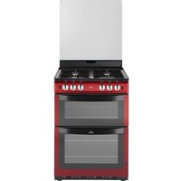 NEW WLD NW601GTCL 60cm Gas Cooker - Metallic Red, Red