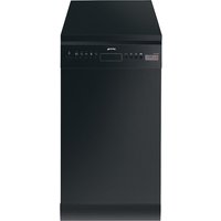 SMEG D4B-1 Slimline Dishwasher - Black, Black