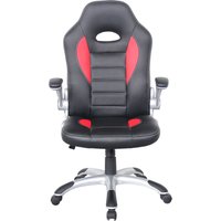 ALPHASON Talladega Gaming Chair - Black & Red, Black