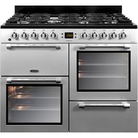 LEISURE Cookmaster 100 CK100F232S 100 Cm Dual Fuel Range Cooker - Silver & Chrome, Silver