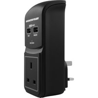 MONSTER Core™ Power 100 Surge Protector 1-Socket Plug Adapter With USB