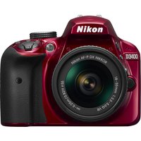 NIKON D3400 DSLR Camera With 18-55 Mm F/3.5-5.6 VR Zoom Lens - Red, Red