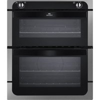 NEW WORLD NW701DO Electric Built-under Double Oven - Black & Stainless Steel, Stainless Steel