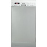 SHARP QW-GT35F444W Full-size Dishwasher - Stainless Steel, Stainless Steel