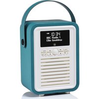 Viewquest Retro Mini VQ-MINI-TL Portable Bluetooth DAB Radio - Teal, Teal