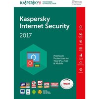 KASPERSKY Internet Security 2017 (10 Devices For 1 Year)