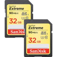 SANDISK Extreme Plus Ultra Performance Class 10 SD Memory Card Twin Pack - 32 GB