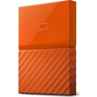 WD My Passport Portable Hard Drive - 1 TB, Orange, Orange