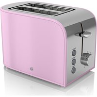 SWAN Retro ST17020PN 2-Slice Toaster - Pink, Pink