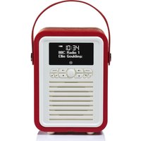 VQ Retro Mini VQ-MINI-RD Portable Bluetooth DABﱓ Radio - Red, Red