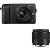 PANASONIC DMC-GX80EB-K Mirrorless Camera, 12-32 Mm F/3.5-5.6 Lens & 25 Mm F/1.7 Lens Bundle