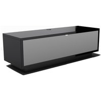 SCHNEPEL VariC 2.0 Sound TV Stand - Gloss Black & Silver, Black