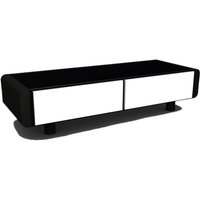 SCHNEPEL ELF-Lowboard 120 TV Stand - Black & White, Black