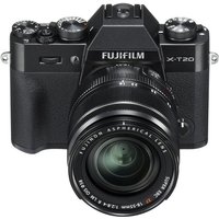 FUJIFILM X-T20 Compact System Camera With 18-55 Mm F/2.8-f/4 Standard Zoom Lens - Black, Black