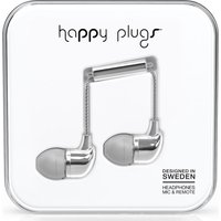HAPPY PLUGS Headphones - Silver, Silver