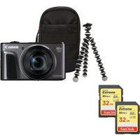 CANON PowerShot SX720 HS Superzoom Compact Camera, Memory Cards & Travel Kit Bundle