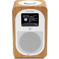 PURE Evoke H3 Portable DAB/FM Bluetooth Clock Radio - Oak
