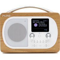 PURE Evoke H4 Portable DAB/FM Bluetooth Clock Radio - Oak