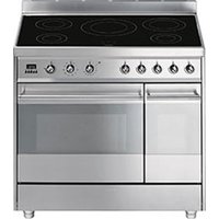 SMEG Symphony 90 Cm Electric Induction Range Cooker - Stainless Steel, Stainless Steel