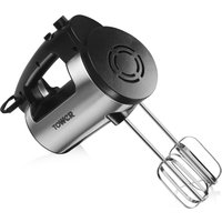 TOWER 300W Stainless Steel T12016 Hand Mixer - Black, Stainless Steel