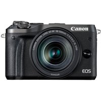 CANON EOS M6 Mirrorless Camera With 18-150 Mm F/3.5-6.3 Wide-angle Zoom Lens - Black, Black