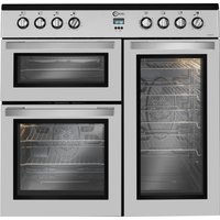 FLAVEL MLN9CRS 90 Cm Electric Range Cooker - Silver, Silver