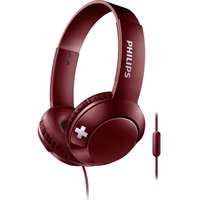 PHILIPS Bass SHL3075RD Headphones - Red, Red