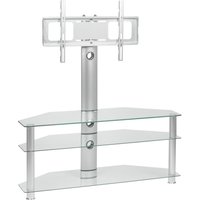 MMT Rio SCC61 TV Stand With Bracket - Clear Glass