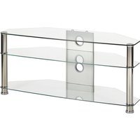 MMT Jet CL-1150 TV Stand - Clear Glass