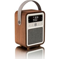 VQ Monty Portable DABﱓ Bluetooth Clock Retro Radio - Walnut