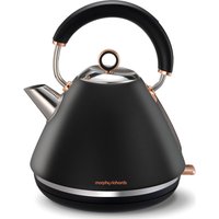 MORPHY RICHARDS Accents 102104 Traditional Kettle - Black & Rose Gold, Black