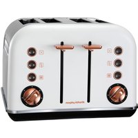 MORPHY RICHARDS Accents 242106 4-Slice Toaster - White & Rose Gold, White