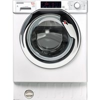 HOOVER HBWD 8514TAHC Integrated 8 Kg Washer Dryer - White, White
