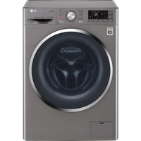 LG F4J7VY2S Smart 9 Kg 1400 Spin Washing Machine - Shine Steel