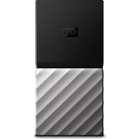 WD My Passport External SSD - 256 GB, Black & Silver, Black