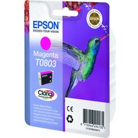 EPSON T0803 Hummingbird Magenta Ink Cartridge, Magenta