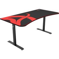 AROZZI Arena Gaming Desk - Black & Red, Black