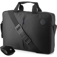HP Value 15.6" Laptop Case & Wireless Mouse Kit - Black, Black