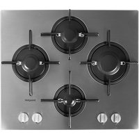 HOTPOINT FTGHL 641 D/IX/H Gas Hob - Stainless Steel, Stainless Steel
