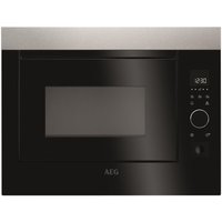 AEG MBE2658S-M Built-in Solo Microwave - Black & Stainless Steel, Stainless Steel