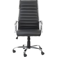 ALPHASON Hartford Leather-look Tilting Executive Chair - Black, Black