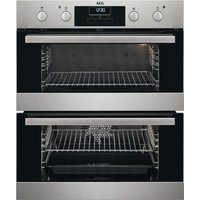 AEG DUS331110M Electric Built-under Double Oven - Stainless Steel, Stainless Steel