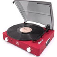 GPO Stylo II Turntable - Red, Red