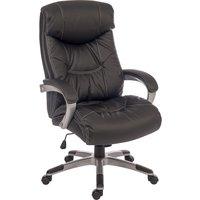 TEKNIK Siesta 6916 Leather Reclining Executive Chair - Black, Black
