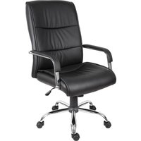 TEKNIK Kendal 6901BLK Faux-leather Reclining Executive Chair - Black, Black