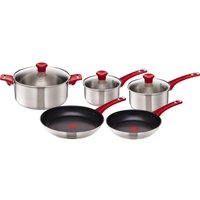 TEFAL H801S514 Jamie Oliver 5-piece Cookware Set - Red, Red