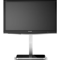 SONOROUS PL2700-BLK Cantilever 600 Mm TV Stand - Black & Silver, Black