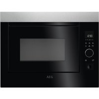 AEG MBE2658D-M Built-in Microwave With Grill - Stainless Steel & Black, Stainless Steel