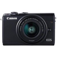 CANON EOS M100 Mirrorless Camera With EF-M 15-45 Mm F/3.5-6.3 Lens - Black, Black